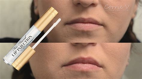 Too Faced Lip Injection Extreme Lip Plumper Test Review CORRIE V
