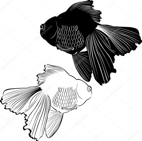 Fish Black And White Black And White Fish — Stock Vector © Weter777