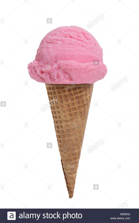 Maybe you would like to learn more about one of these? Strawberry Ice Cream Cone cut out on white background ...