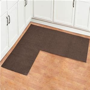 The best kitchen rugs you can find online now. Brown Colored L Shaped Corner Area Rug Floor Runner ...