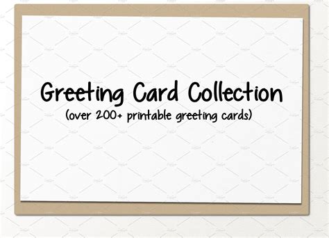 Printable Greeting Card Collection ~ Card Templates ~ Creative Market
