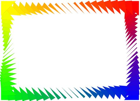 Border Rainbow Free Stock Photo Illustration Of A Colorful Blank