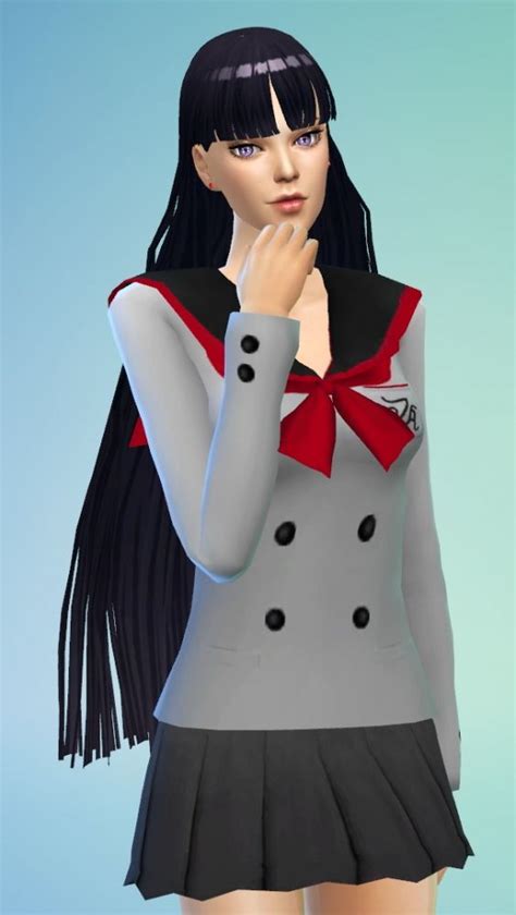 Reis Uniform School At Silvermoon Sims Sims 4 Updates Sims 4 Anime