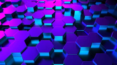You can install this wallpaper on your desktop or on your mobile phone and other. Blue 3D Hexagons 4K UltraHD wallpaper - backiee