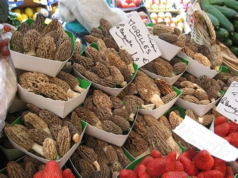 Food Markets in Paris, France. Look at these morels!!! | World food ...