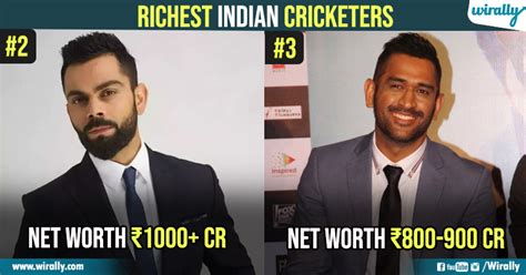 Kohli Net Worth Crosses Cr Take A Look At Top Richest Indian Cricketers And Their Net Worth