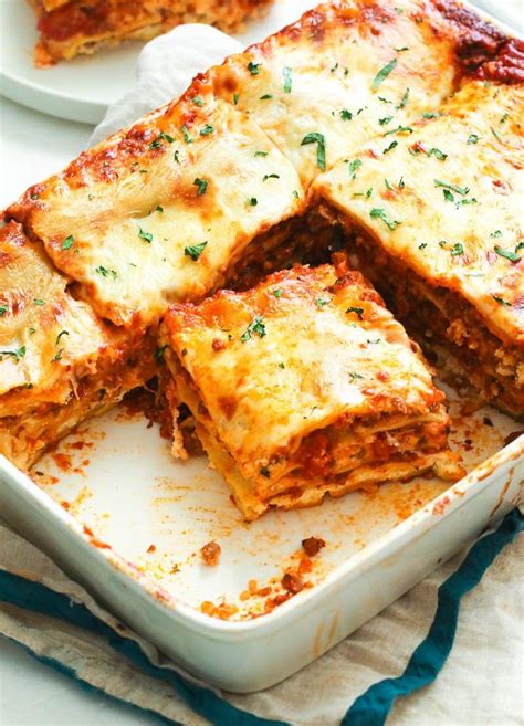 Easy Lasagna Immaculate Bites Easy Lasagna Recipes Easy Lasagna