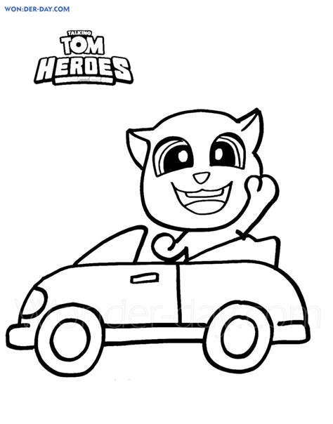 Coloriage Talking Tom Heroes Coloriages Sur Wonder Day The Best
