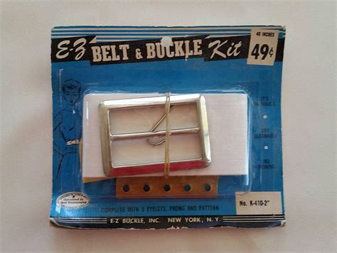 Vintage 1962 E Z Belt And Buckle Kit 2 Inches Complete With Etsy