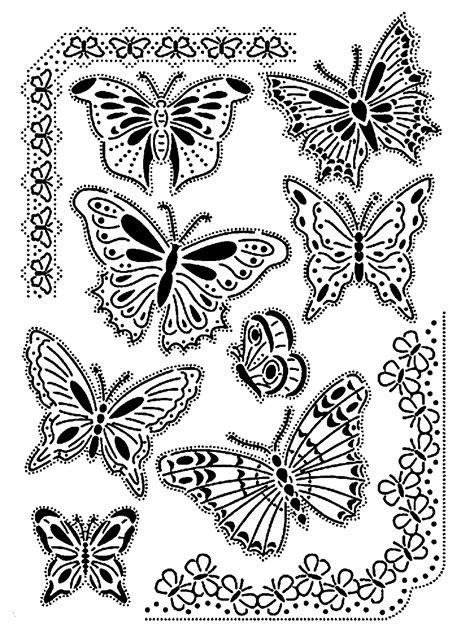 Coloriage De Papillons A Imprimer Et A Colorier De Toutes Les Couleurs