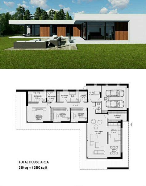 Modern Minimalist House Plan 000 007 Ank Studio Ank Studio Micro