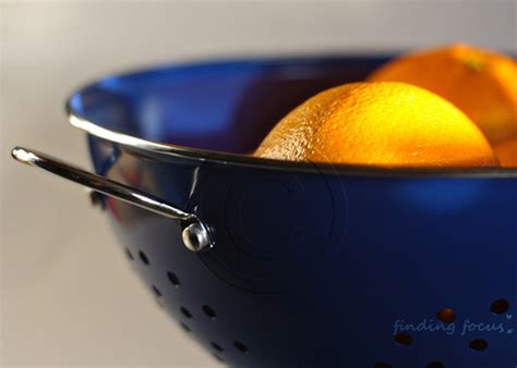 Oranges Cobalt Blue Colander Bowl Orange Citrus Fruit Photo Etsy