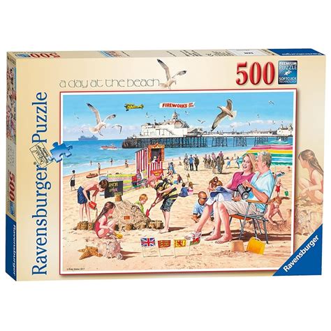 A Day At The Beach 500 Piece Jigsaw Puzzle Uk