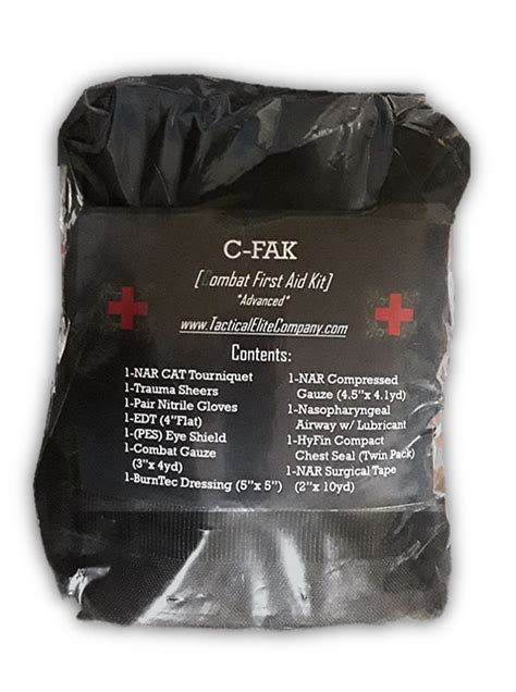 C Fak Combat First Aid Kit Tactical Elite Llc