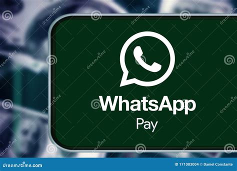 Smart Phone With The Whatsapp Pay Logo New Payment Platform Editorial