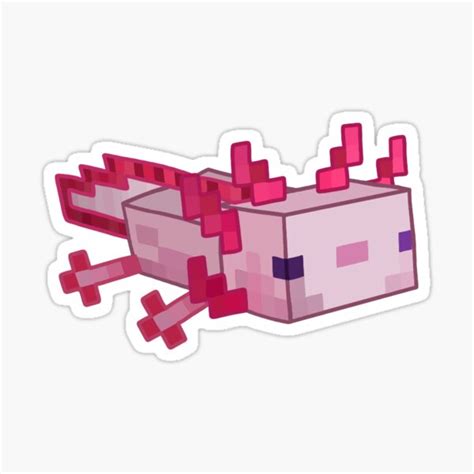 Axolotl Stickers For Sale Minecraft Stickers Minecraft Drawings