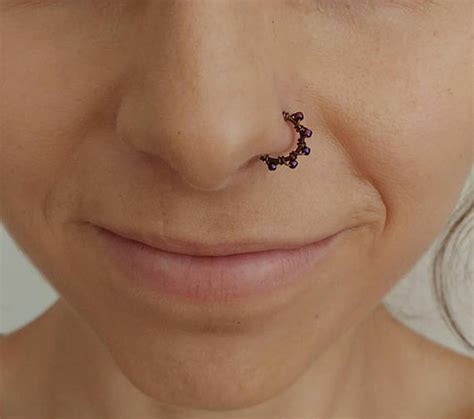 Womens Nose Ring Cute Nose Ring Tiny Hoop For Nose Etsy