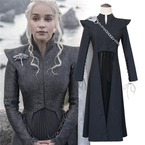 Game Of Thrones Cosplay Daenerys Cosplay Costume Women Girls Uniforms Outfits Dress Halloween
