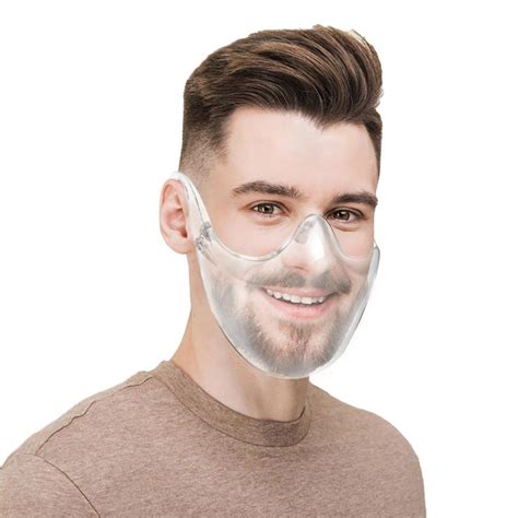 Buy Sawei 2pcs Durable Mask Face Combine Plastic Reusable Clear Face