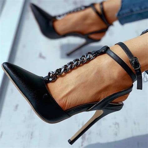 Chaussures Chic Class Talons Hauts Pour Femmes Pointues Mode Dames