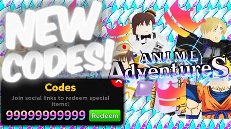 🦹upd 12 All Working Codes For Anime Adventures In April 2023 Roblox