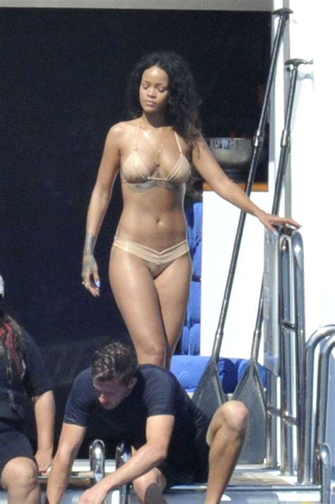 Rihanna In A Bikini Paddleboarding In Italy August Celebmafia