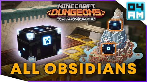 All Secret Obsidian Chest Locations For Minecraft Dungeons Howling