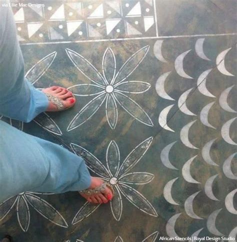 Easy Diy Fix Concrete Floor Stencils For Painting And Remodeling