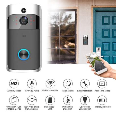 WiFi Visual Ring Doorbell Smart Home Wireless Door Bell Camera