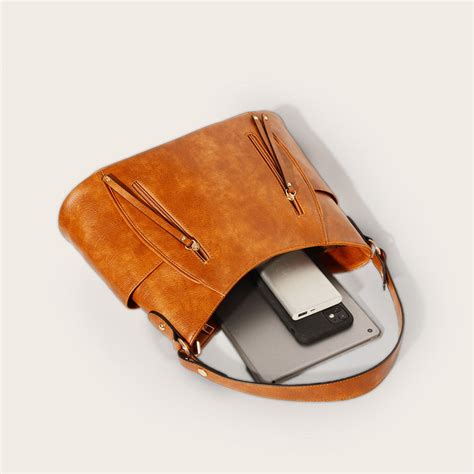 Lavawa Leather Tote Shoulder Bag Crossbody Bag Handbag Purse Of Lavawa