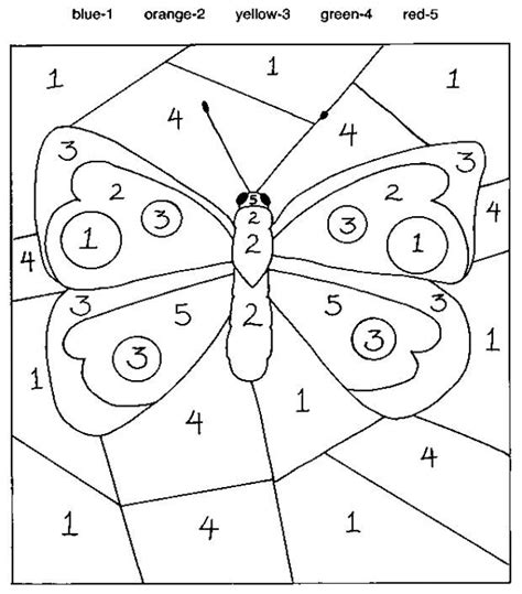 40+ Más popular Dibujo De Mariposa Para Colorear Con Numeros - Erik Daecher