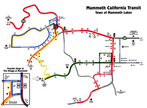 Mammoth Transit Map Mammoth Lakes Ca • Mappery