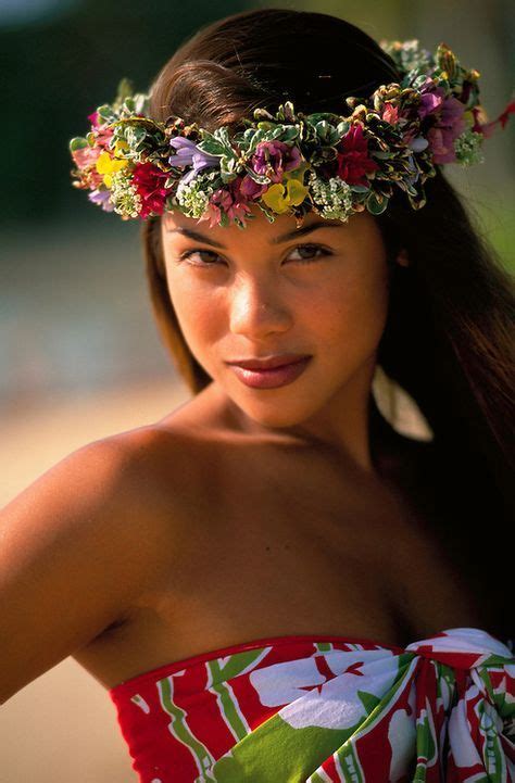 Tahiti French Polynesia Hawaiian Woman Polynesian Girls