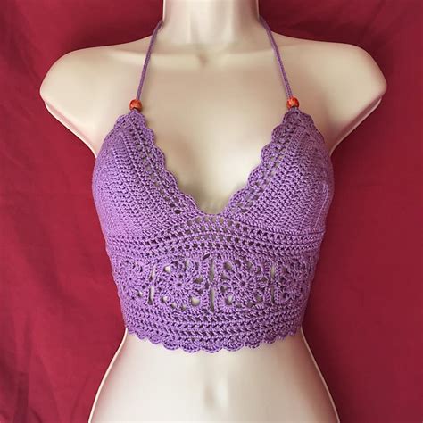 Ravelry Flower Lace Crochet Bikini Top Pattern By Kayla Fournier