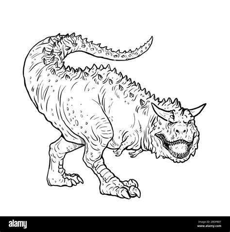 Carnotaurus Dinosaurs Imágenes De Stock En Blanco Y Negro Alamy