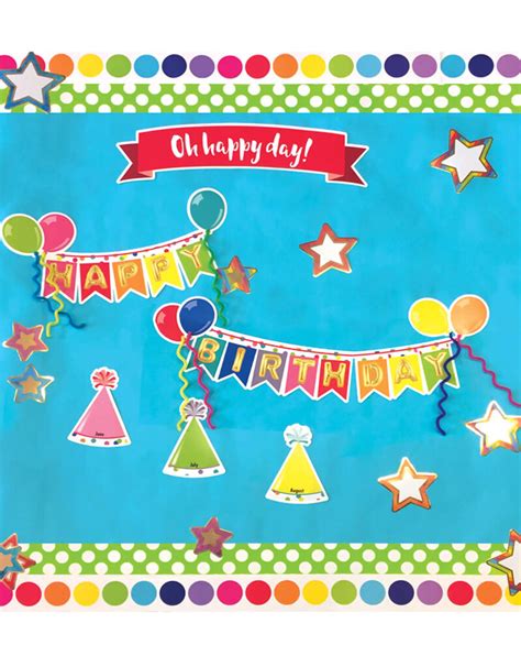 Just Teach Happy Birthday Mini Bulletin Board Set Tools 4 Teaching