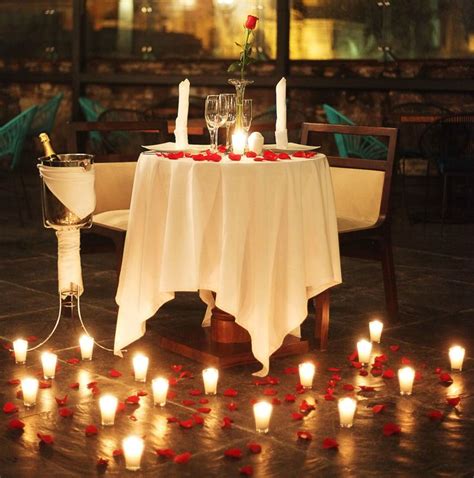 Candlelight Dinner Romantic Dinner Decoration Romantic Dinner Setting Candle Light Dinner