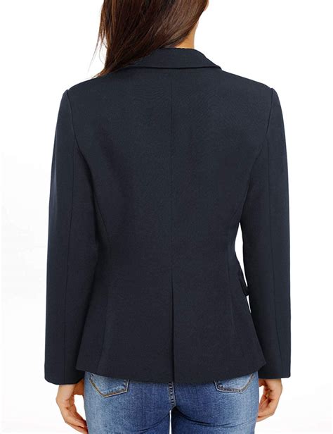Luvamia Womens Business Casual Blazer Work Office Coats Pocket Back