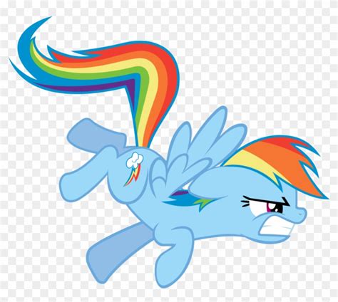 Angry Rainbow Dash Vector