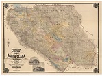 Santa Clara County California 1890 - Old Map Reprint - OLD MAPS