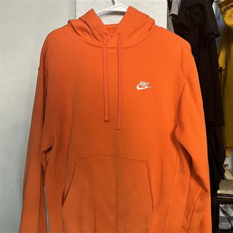 Orange Nike Hoodie Sizesmall Depop