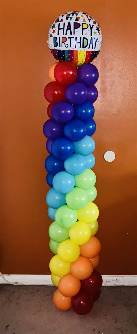Rainbow Balloon Column Rainbow Balloon Column Rainbow Balloons