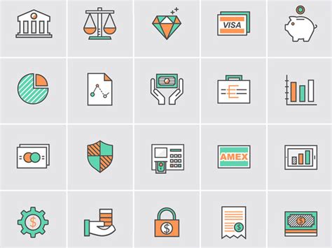 Banking Icon Set Free Download