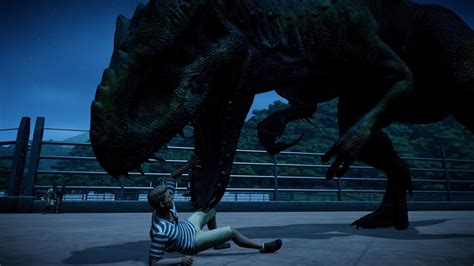T Rex Vs Indominus Rex Breakout Fight Jurassic World Evolution