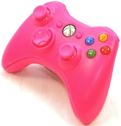 Official Microsoft Xbox 360 Wireless Controller In Pink Game Gaming