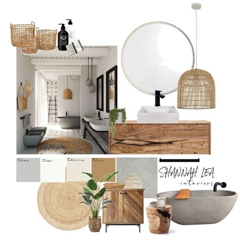 Coastal Bathroom Interior Design Mood Board By Shannah Lea Interiors