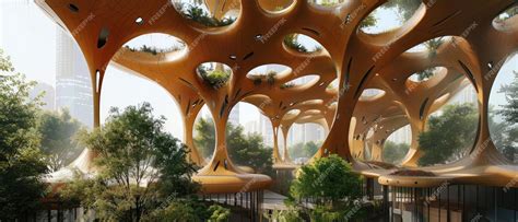 Premium Photo | Discover buildings that breathe inspired by nature and