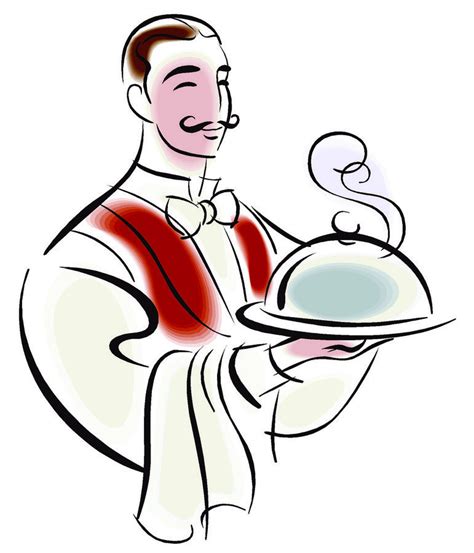 Hotel Waiter Clipart Clipart Best