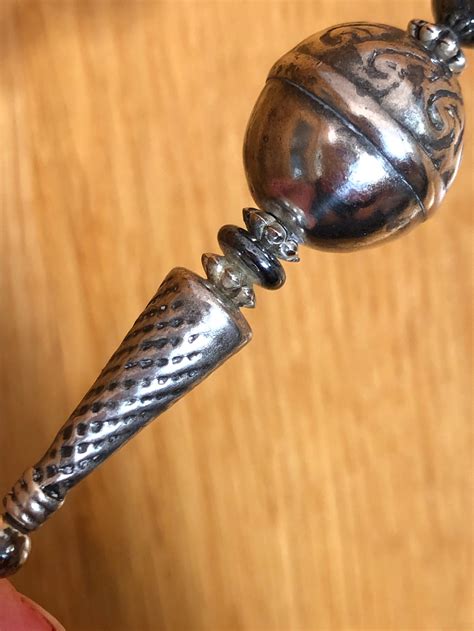 Vintage Silver Hat Pin Antique Victorian Style Etsy