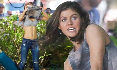 Alexandra Daddario Strips Off For Baywatch Reboot Filming With Efron
